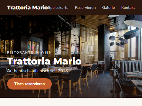 Trattoria Mario Website